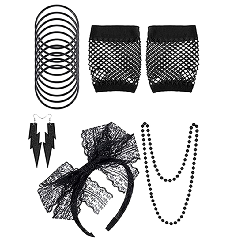 Women'S Accessories In The 80S - Classic-80S fantasia vestido acessórios para mulheres-conjunto