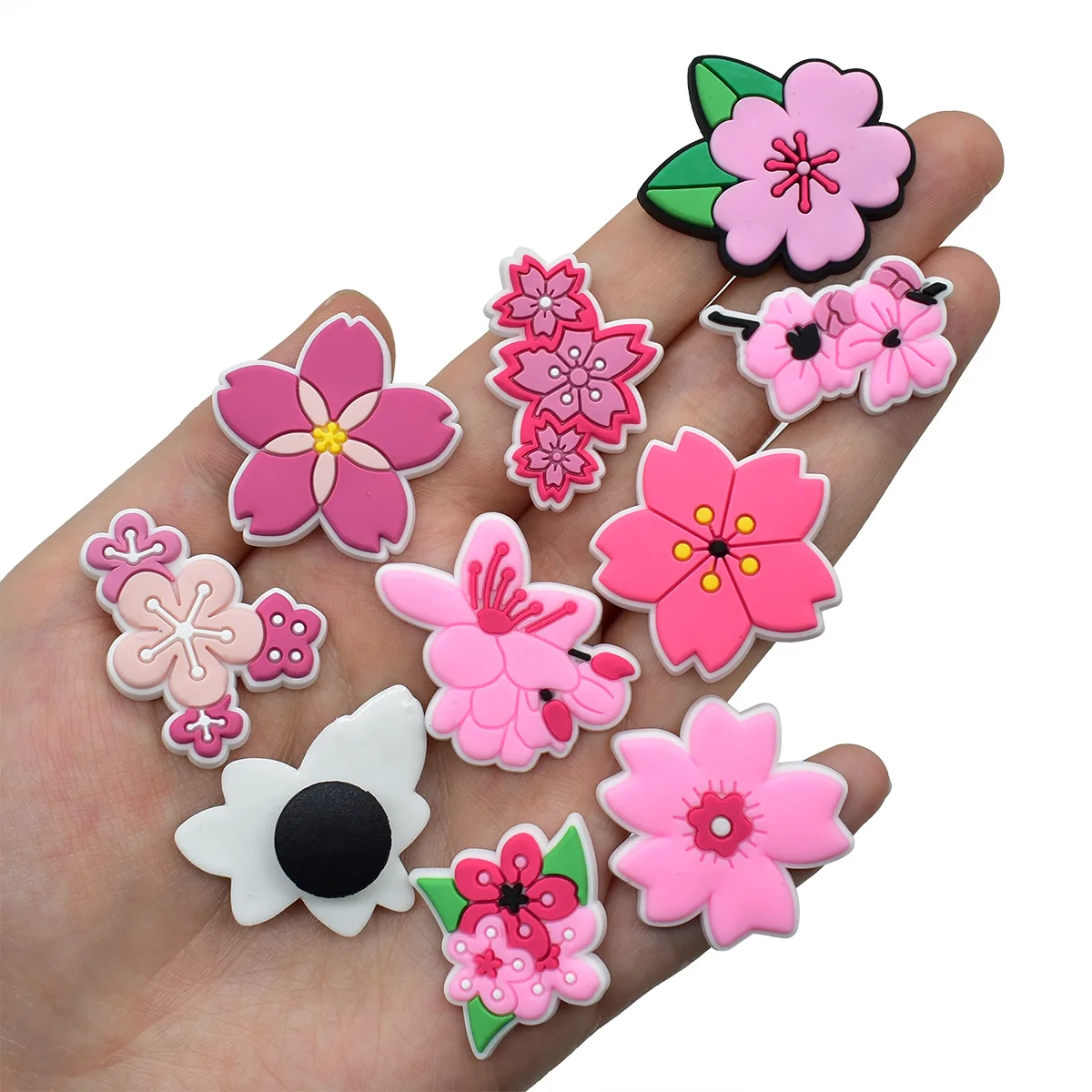 Women'S Accessories Crocs - Bonito rosa flor sapato encantos para