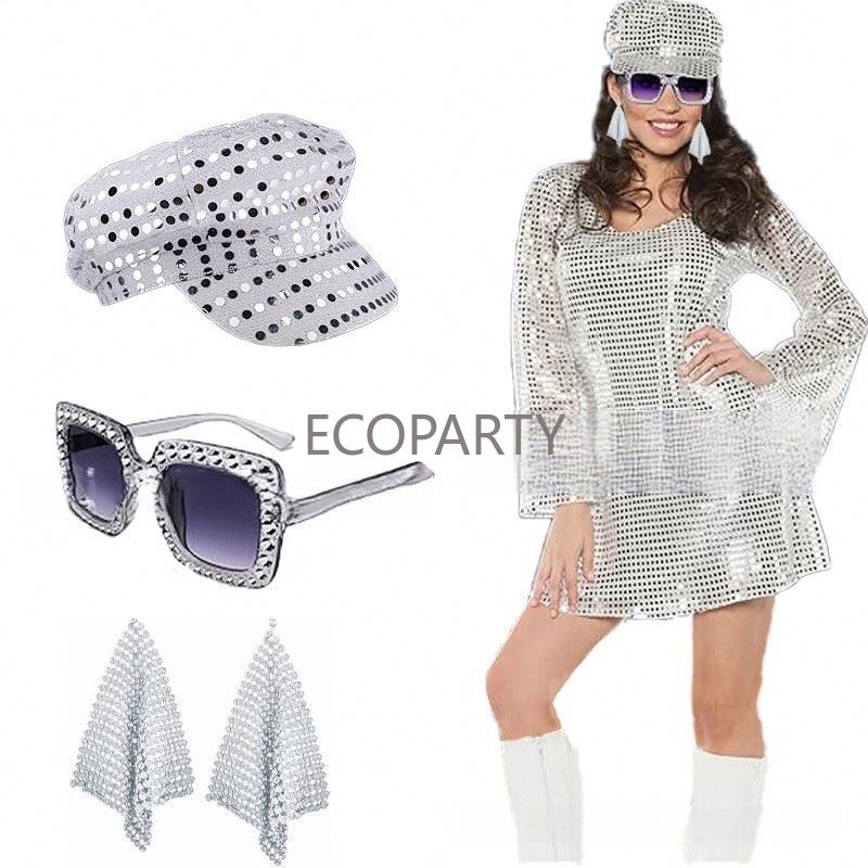 Women'S Accessories In The 80S - 2024 3 pçs/5 pçs 70s disco