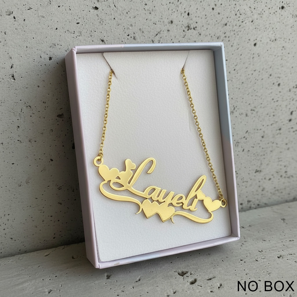 Women Accessories Gift Box - Colar Personalizado com Nome em Aço