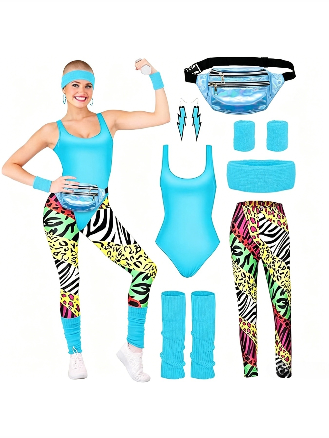 Roupas e Acessórios Retrô Disc - Women'S Accessories In The 80S avaliação e preço