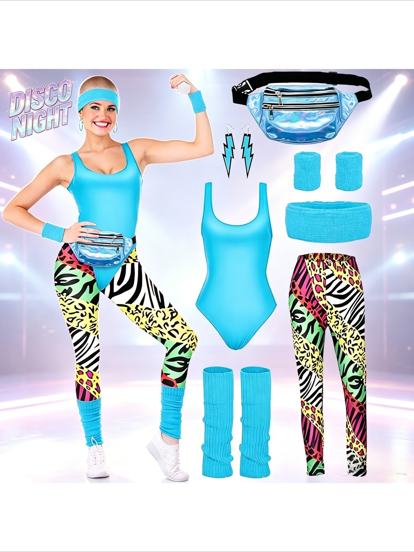 Roupas e Acessórios Retrô Disc - Women'S Accessories In The 80S avaliação e preço