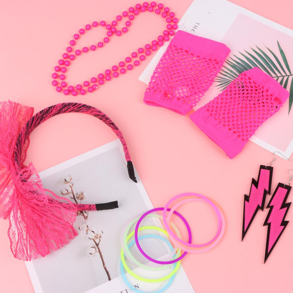 Conjunto retrô de festa para m - Women'S Accessories In The 80S avaliação e preço