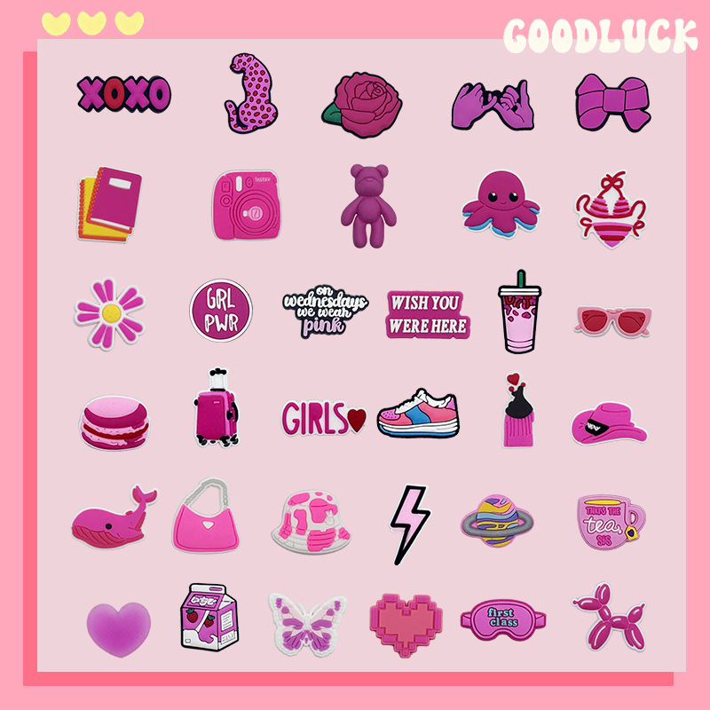 Vendas quentes 34 pçs rosa sap - Women'S Accessories Crocs avaliação e preço