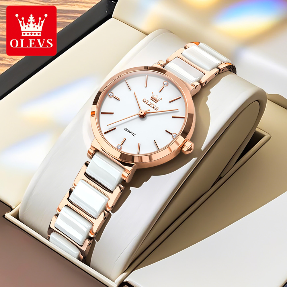 Olevs relógio feminino 5877 lu - Women Accessories Gift Box avaliação e preço