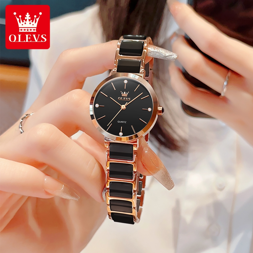 Olevs relógio feminino 5877 lu - Women Accessories Gift Box avaliação e preço