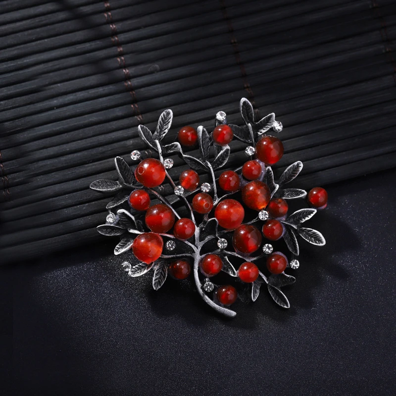 Broche de strass vermelho para - Women Accessories Bouquet avaliação e preço