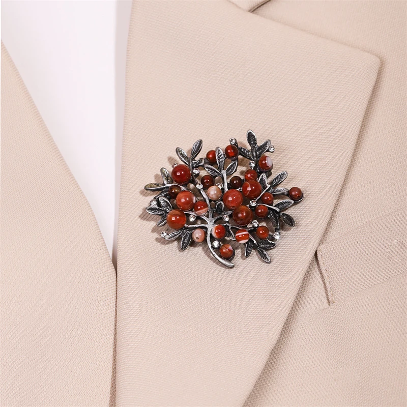 Broche de strass vermelho para - Women Accessories Bouquet avaliação e preço