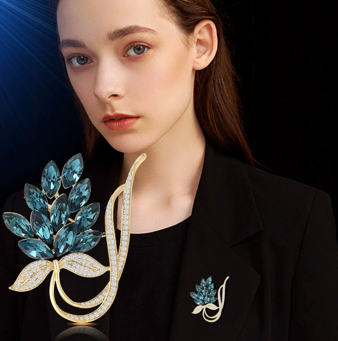 Broches de Moda com Strass par - Women Accessories Bouquet avaliação e preço