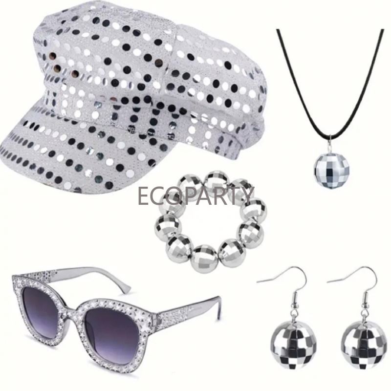 2024 3 pçs/5 pçs 70s disco tra - Women'S Accessories In The 80S avaliação e preço