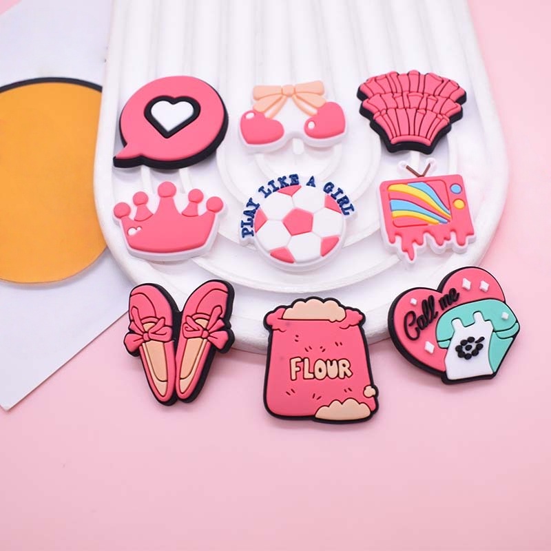 16 Peças de Charms Rosa para S - Women'S Accessories Crocs avaliação e preço