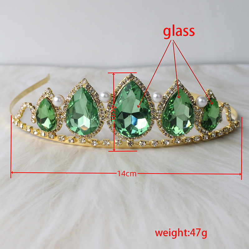 Coroa de Cristal Verde com Got - Women'S Vintage Accessories avaliação e preço