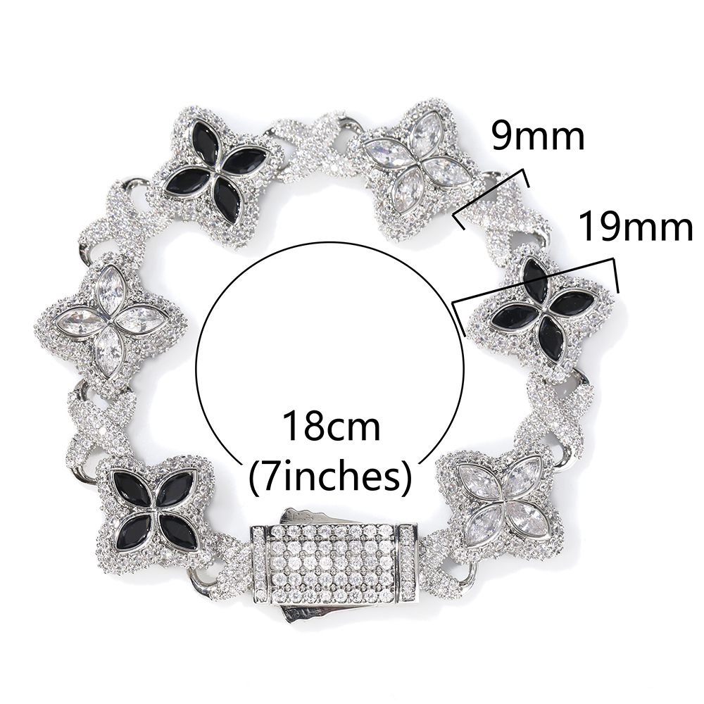 Iced Out Baguettecz Floral Inf - Women Accessories Gift Box avaliação e preço